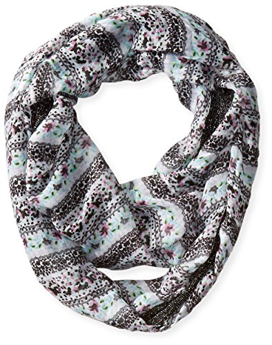 D&Y Women's Floral Mixed Media Loop Scarf