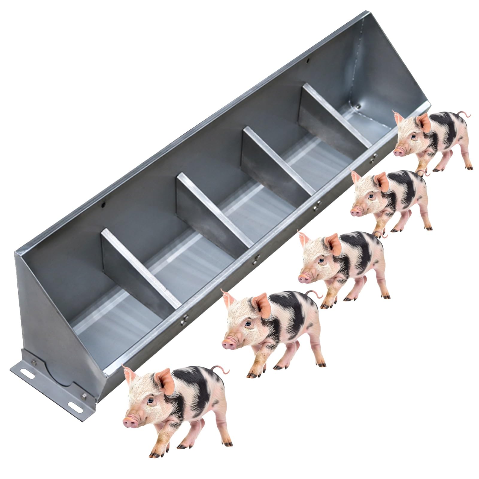Mangiatoia per Bestiame, mangiatoia per maiali in Acciaio Inossidabile, Ciotole per mangiatoie per Bestiame Impermeabili per allevamenti di suini al Chiuso/all'aperto, mangiatoie per bovini,