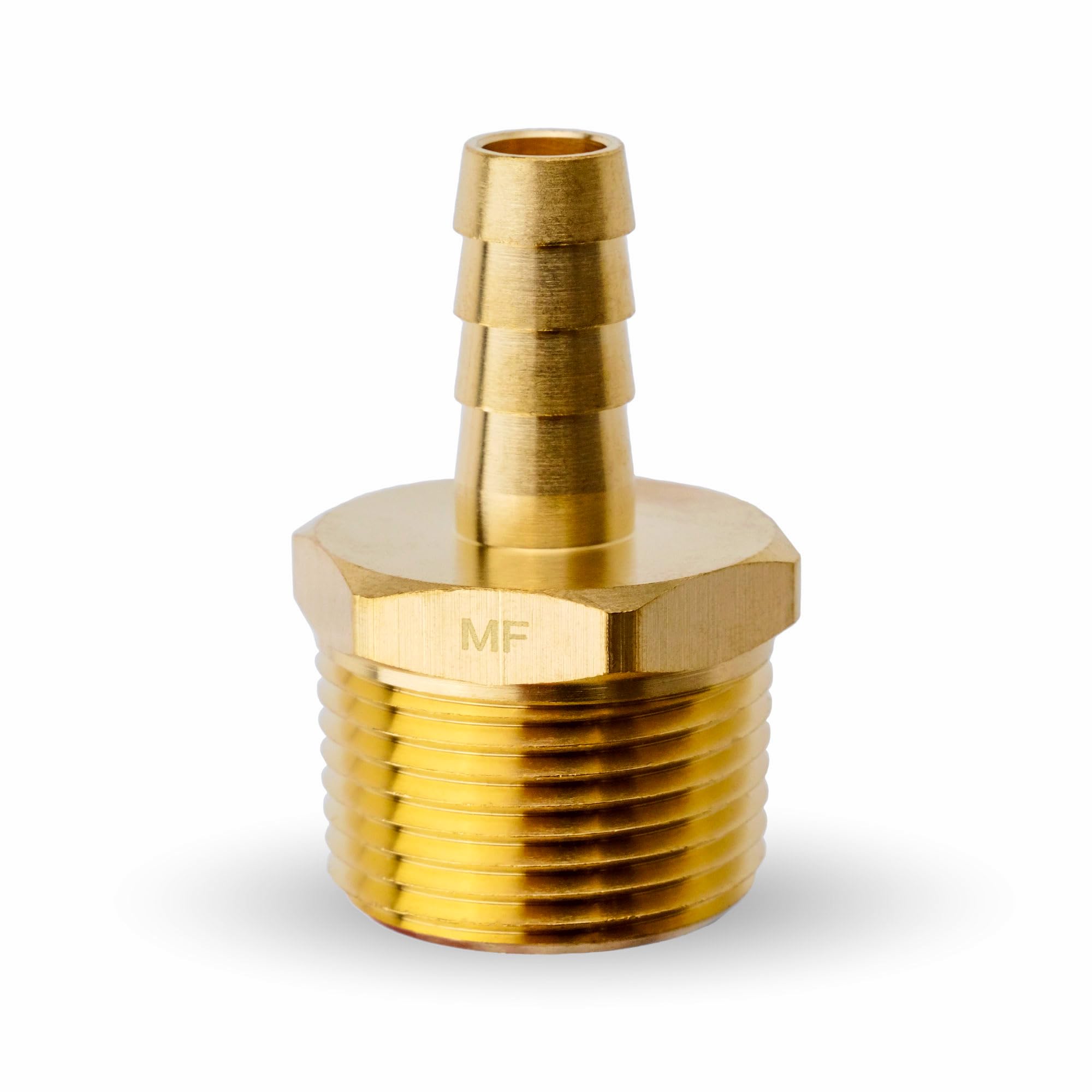 MAACFLOW MAACFLOW Brass 3/4" Male NPT to 3/8" Hose ID Barb Barbed Hose Fitting Adaptor Connector (Pack of 1)