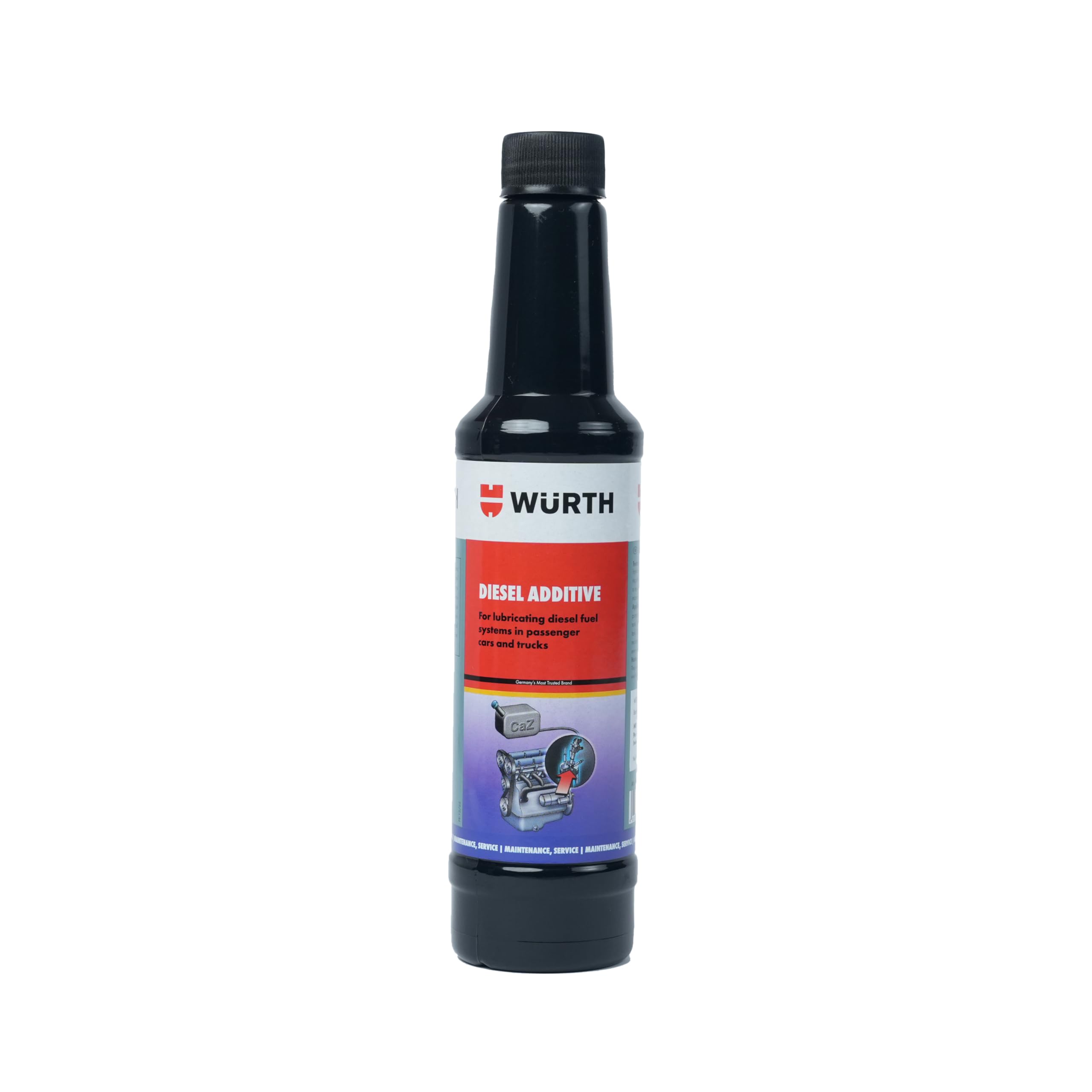 Wuerth Diesel Additive 250 ml– German Engineered | Cleans Fuel System, Reduces Emissions, Improves Mileage & Engine Performance | Anti-Corrosion & Cold Start Aid