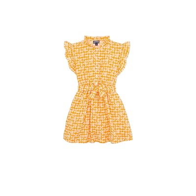 Vilebrequin Kids Cotton Dress Turtle Vichy (Toddler/Little Kid/Big Kid) Girl