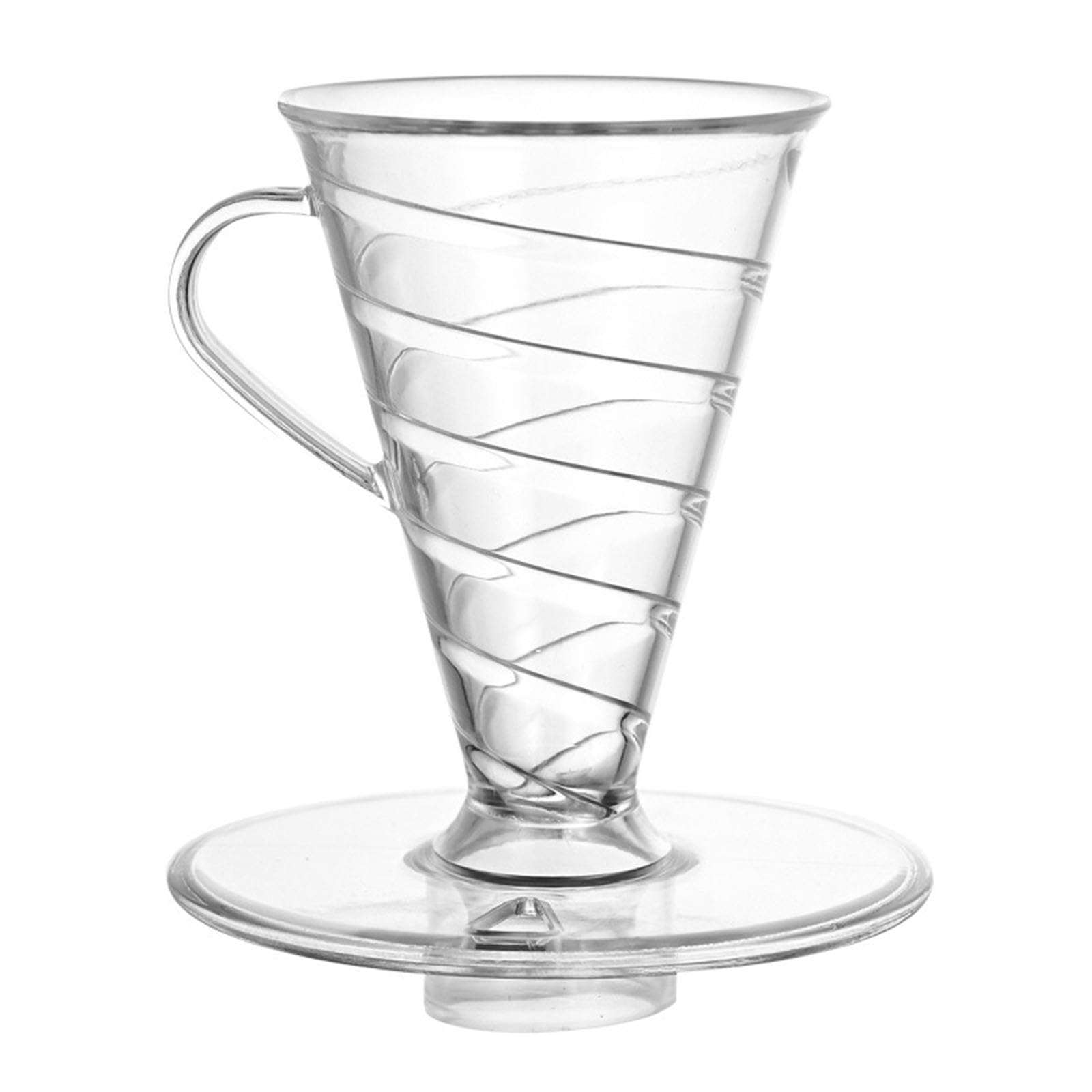 Sisyeuo Premium Coffee Filter Cone V Styles Design Water Flows Control Ideal for Home Brewing Gift Spirals Wall Coffee Filter