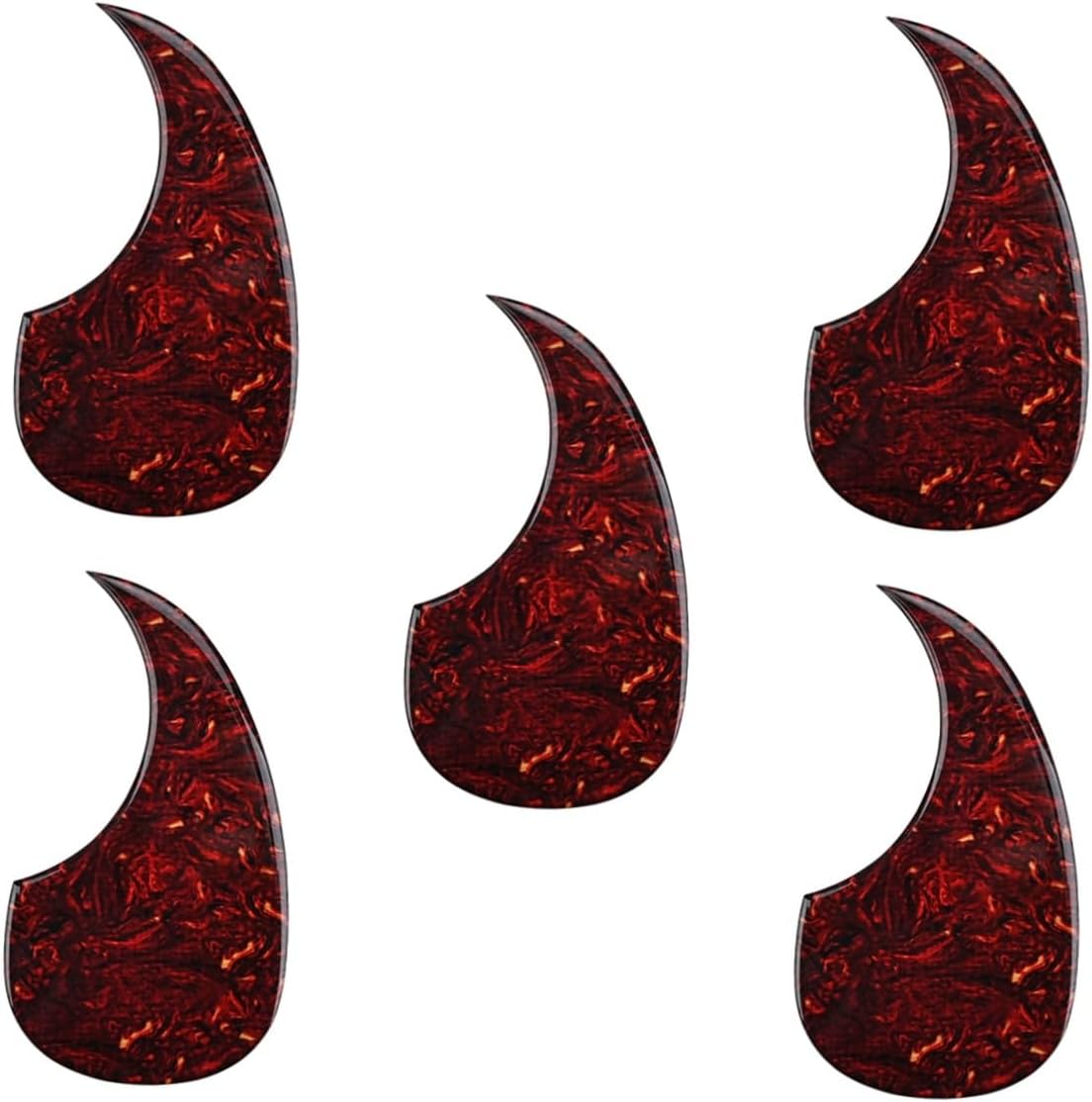 5pcs Guitar Pickguard Car Boot Organiser Orangewood Acoustic Guitar Electric Guitar Parts Pickguard Scratch Plate Guitar Sticker Guitar Fitting Impact Protection Capo Ballad Pvc