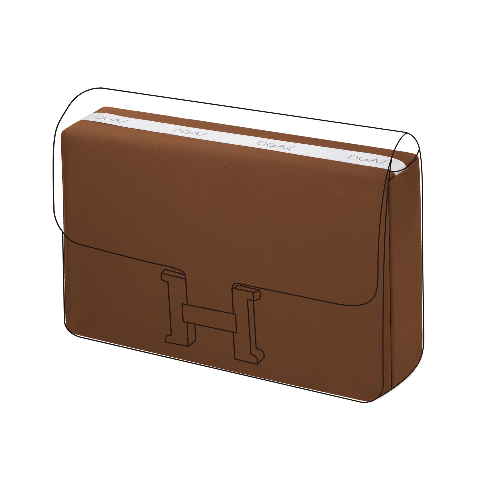 DGAZ Purse Pillow Shaper Insert for Hermes Constance 19/New19/24/New24 Bags, Silky Pillow Shaper for Luxury Handbags(Gold,newC24)