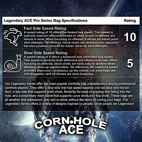 Bolsas de cornhole Legendario Bombero con sello ACE Pro (pack de 4 unidades) 3
