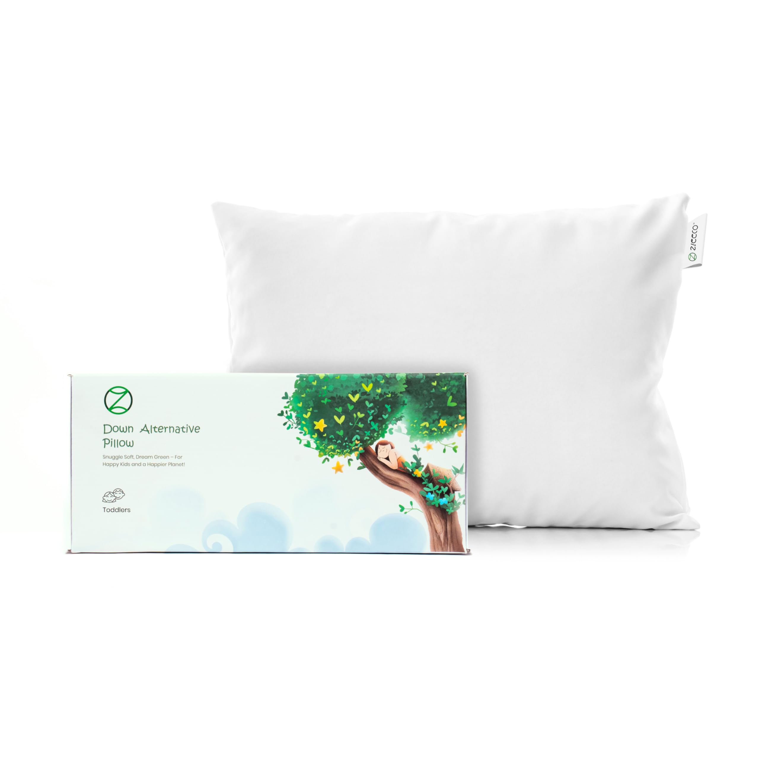 Zleeco Organic Tencel Lyocell Toddler Pillow Set (13x18) - Cooling, Hypoallergenic & Machine Washable - View #6