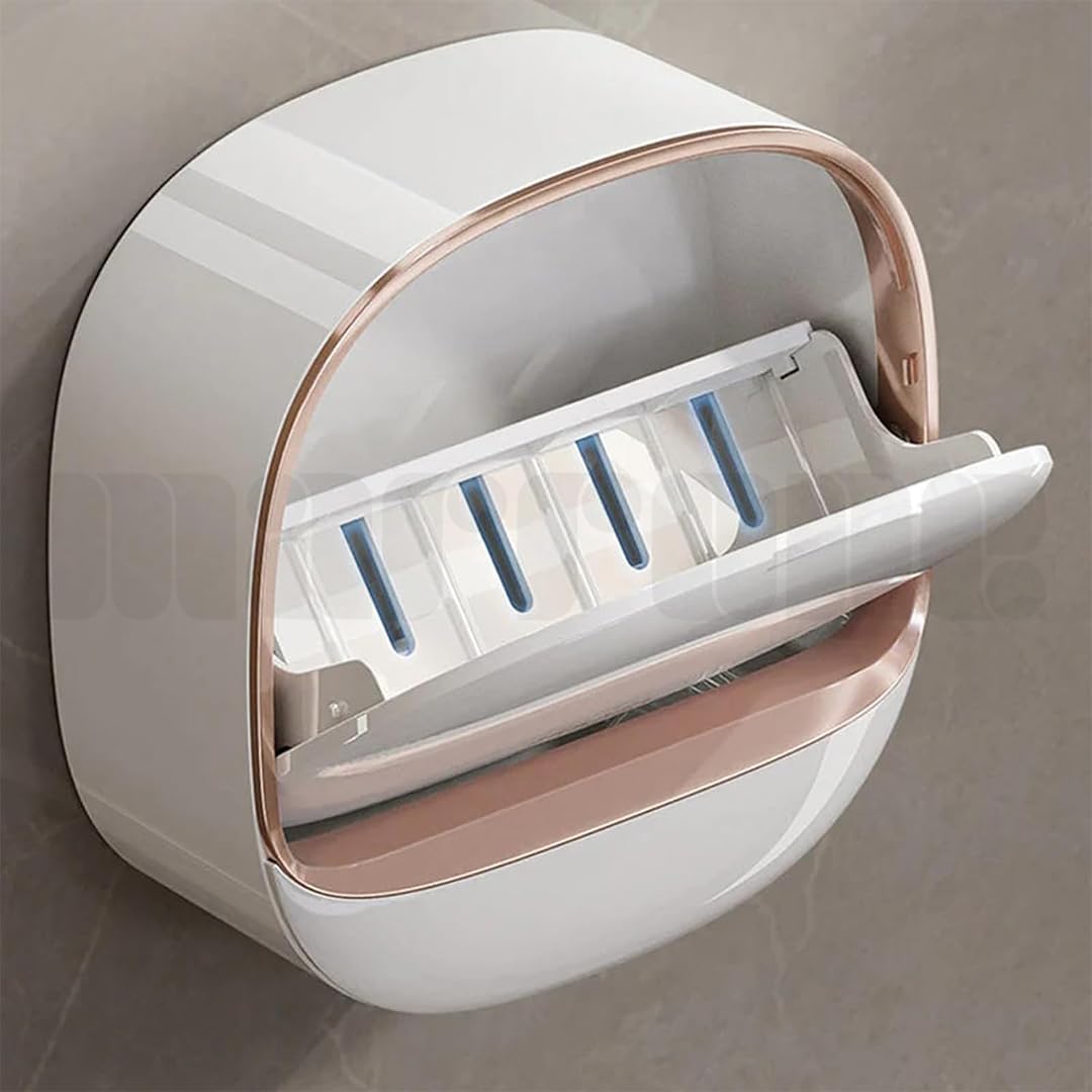 Marrone Soap Holder with Drain Tray, Waterproof Soap Dish Holder, Keep Soap Bars Dry, Adhesive Soap Case Box Wall Mounted for Shower, Bathroom, Bathtub (White) (B0D4MFQ5D8) Amazon Price History, Amazon Price Tracker