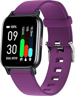 MicLee Women's Men's 1.3 Inch Smartwatch Fitness Tracker Fitness Watch Bracelet Personalised Dial Sports Watch Waterproof IP68 with Heart Rate Monitor Pedometer Sleep Monitor SMS Call Notification