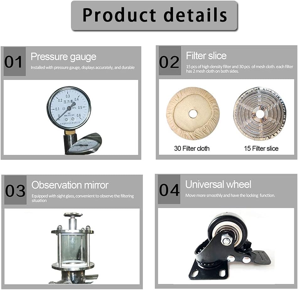 Diatomite Filter Wine Filter Wine Filter Equipment Copper Moonshine Still Stills For Distilling