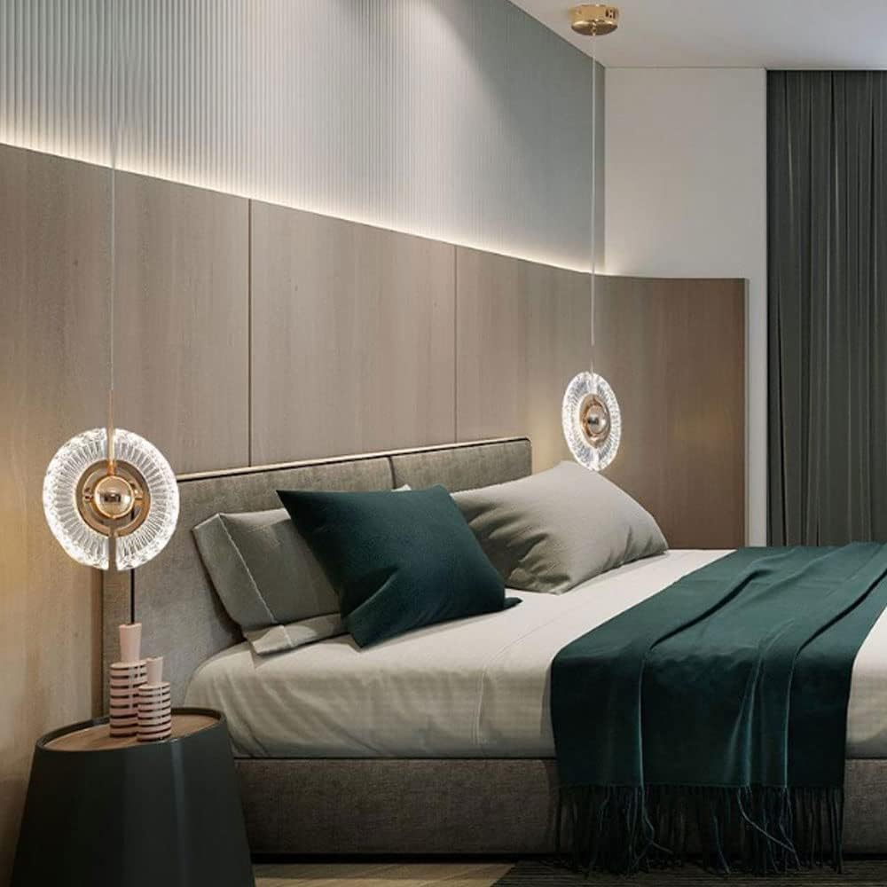 ペンダントライト, 北欧デザインのペンダントライト アクリル製 高さ調節可能なペンダントランプ LEDベース シャンデリア 小さくて