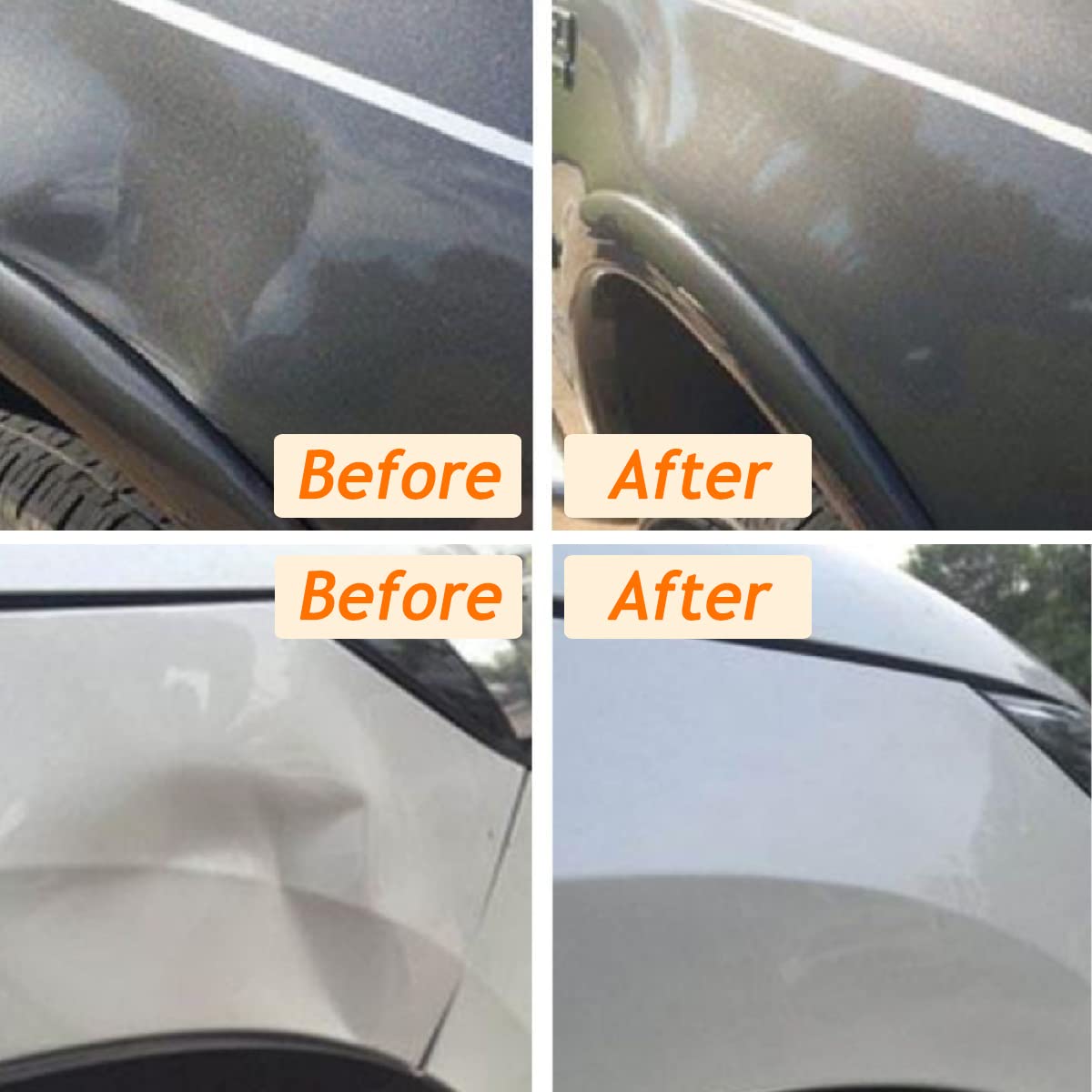 Estrattore per ammaccature auto (1 grande + 2 piccoli), strumento di riparazione per rimozione ammaccature della carrozzeria dell'auto, sollevatore a ventosa per vetro, piastrelle e specchio