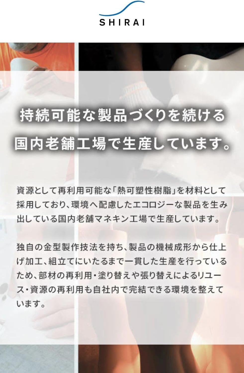 株式会社シライ ReBody MEN‘S 紳士 卓上 芯地ニット トルソー Knit Cloth Body 腕無 日本製 SG095