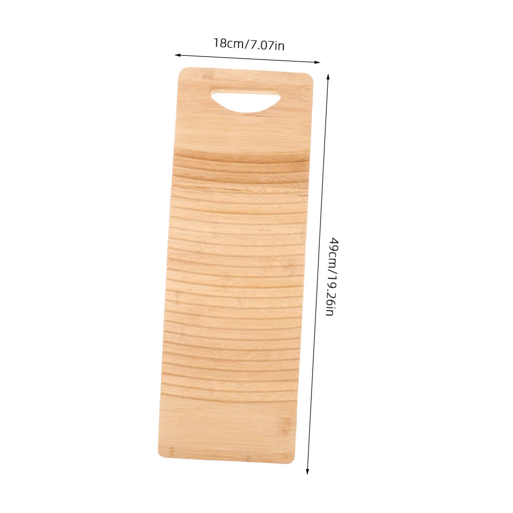 Cabilock ASSE per Lavare i Vestiti in bambù Naturale, Superficie Ondulata Antiscivolo, Delicata sui Capi, 50x18cm per Bucato in Casa