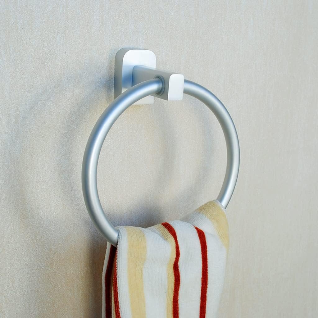 LSLYTQ Towel Ring, Space Aluminum Bathroom Hardware Pendant, Full Solid Towel Rack, Bathroom Towel Hanger