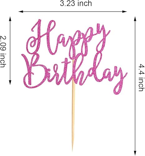 Miniatura 6 de 36 piezas de decoración de cupcakes de cumpleaños para cupcakes de cumpleaños, selecciones de comida para celebrar fiestas de cumpleaños y