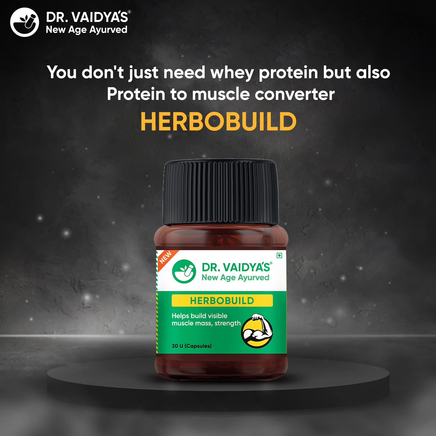 Buy Dr.Vaidya's Herbobuild Pack of 1 30 capsules Ayurvedic Muscle