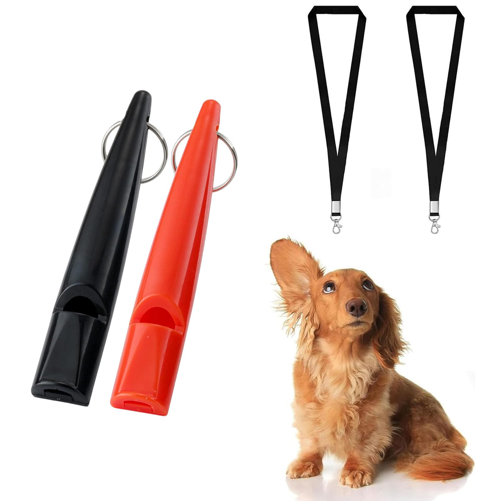2 Pcs Sifflet pour Chien, Sifflet Anti Aboiement Chien, Sifflet pour Chien Professionnel Sifflet, Sifflet à ultrasons Professionnel pour l'entraînement et Le contrôle des aboiements
