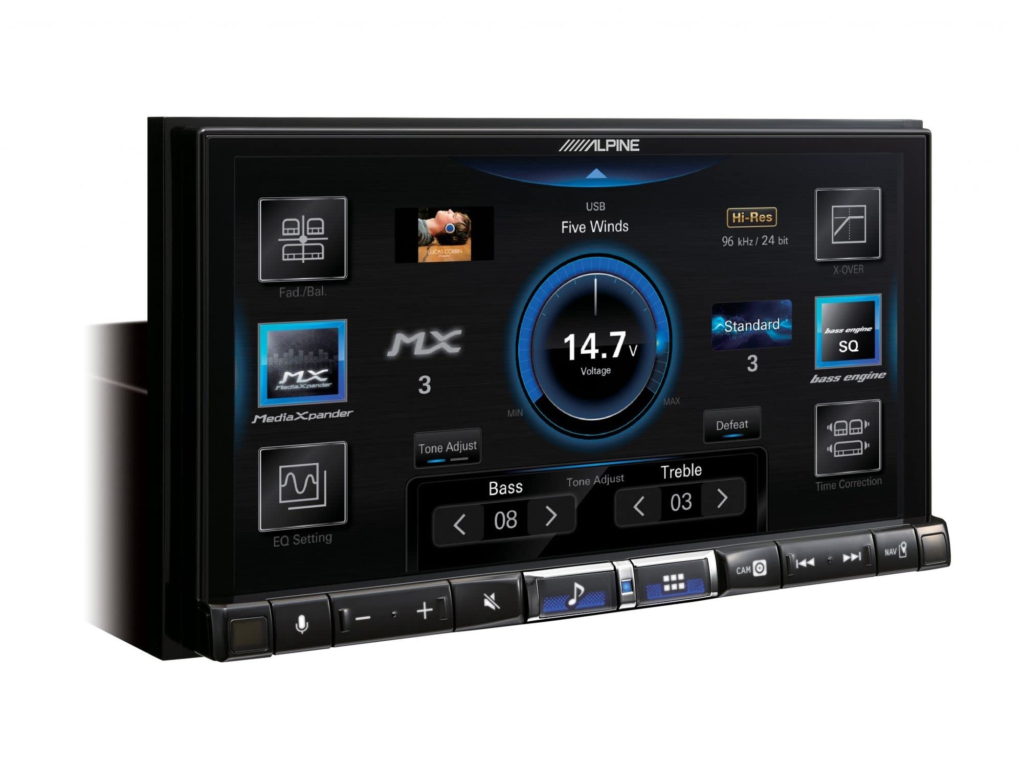 Alpine iLX-705D bezprzewodowe radio samochodowe Apple CarPlay i Android z 7-calowym wyświetlaczem