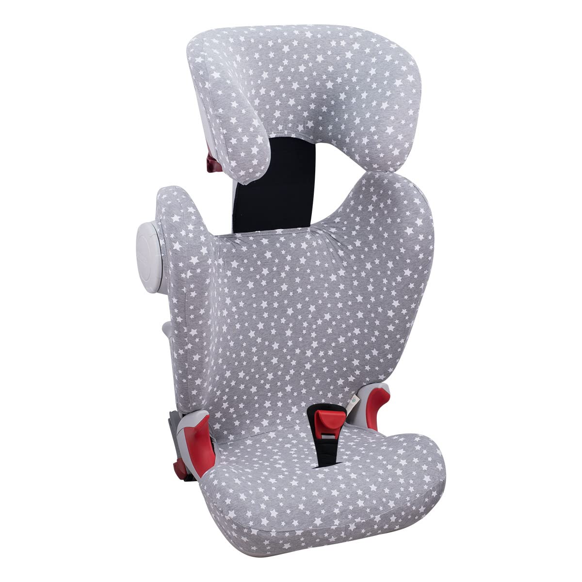 JYOKO KIDS Bezug kompatibel mit Römer KIDFIX II XP SICT, kidfix 2 S, Kidfix Z - Line (WHITE STAR, MIT AUGE)