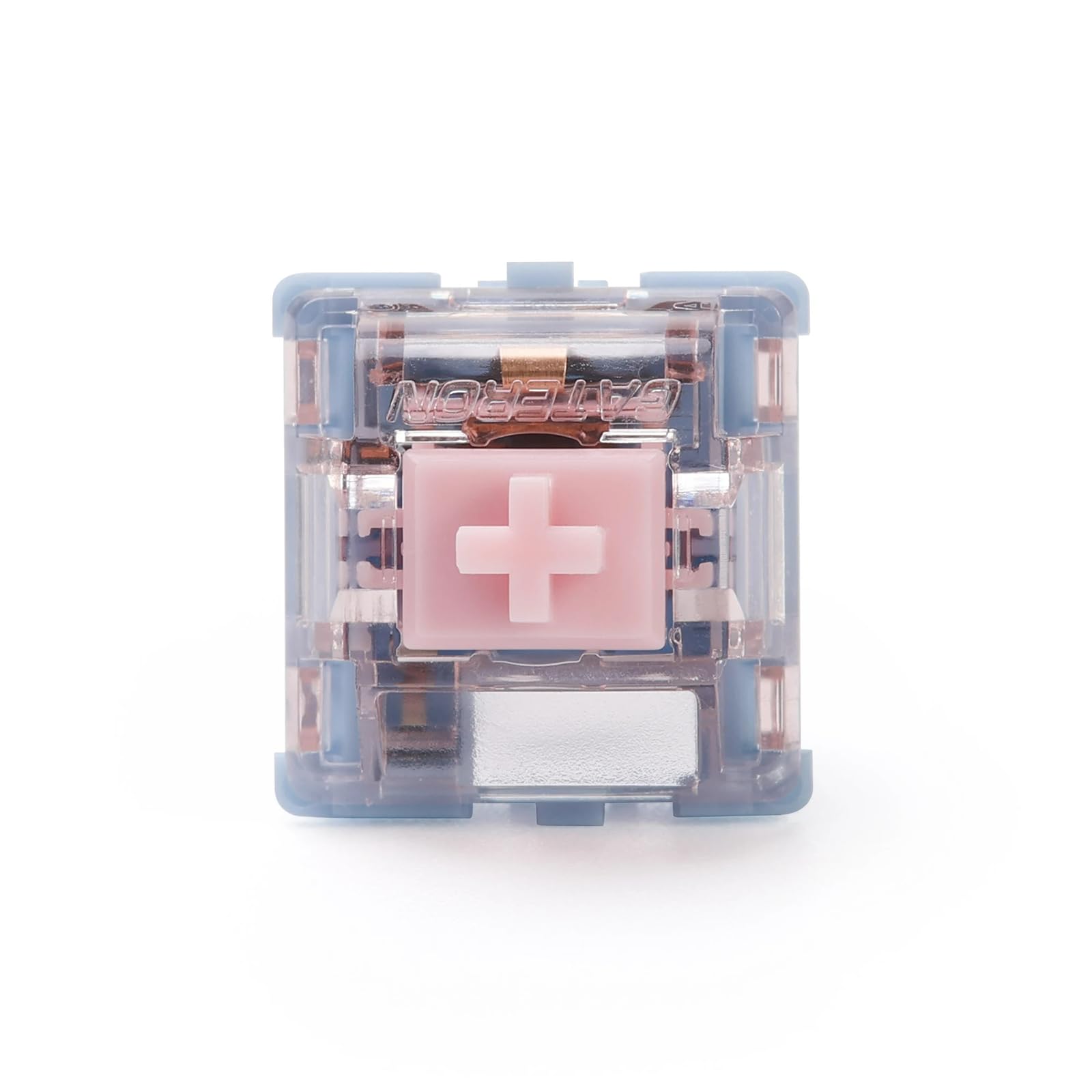 kutethy Gateron Interruptores de teclado melódico, Clicky RGB LED 5 pines prelubricados de fábrica 60gf interruptores para teclado mecánico MX (72 piezas)