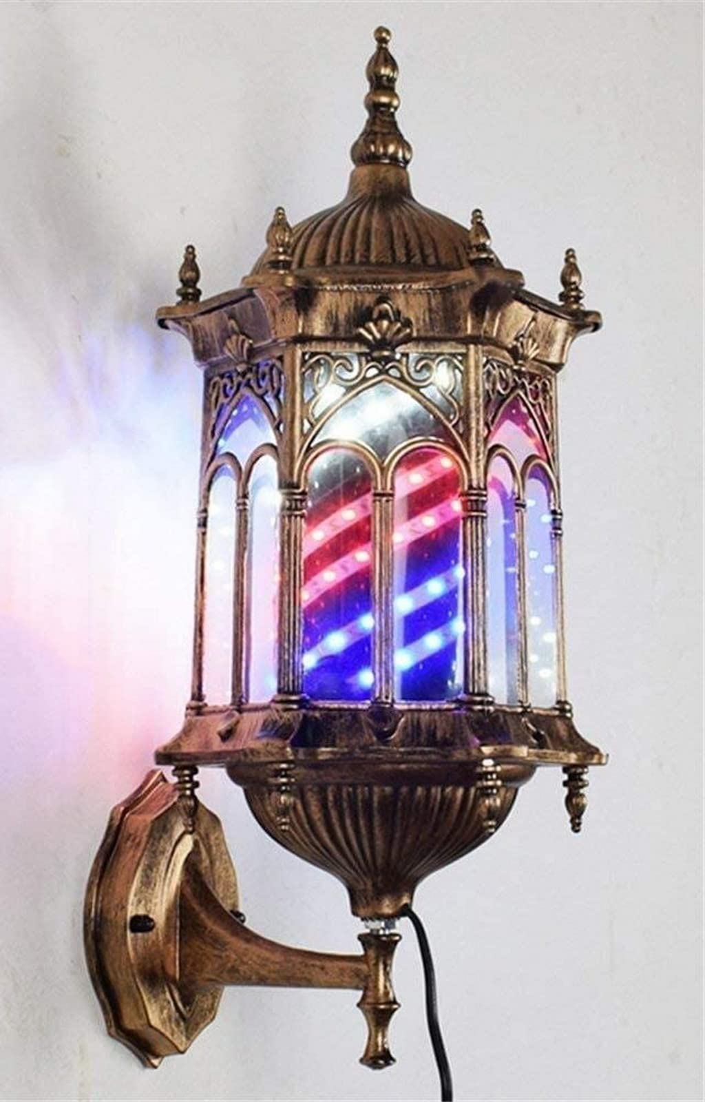 Amazon.co.jp: ライトLEDバーバーショップライトLED回転壁ライト