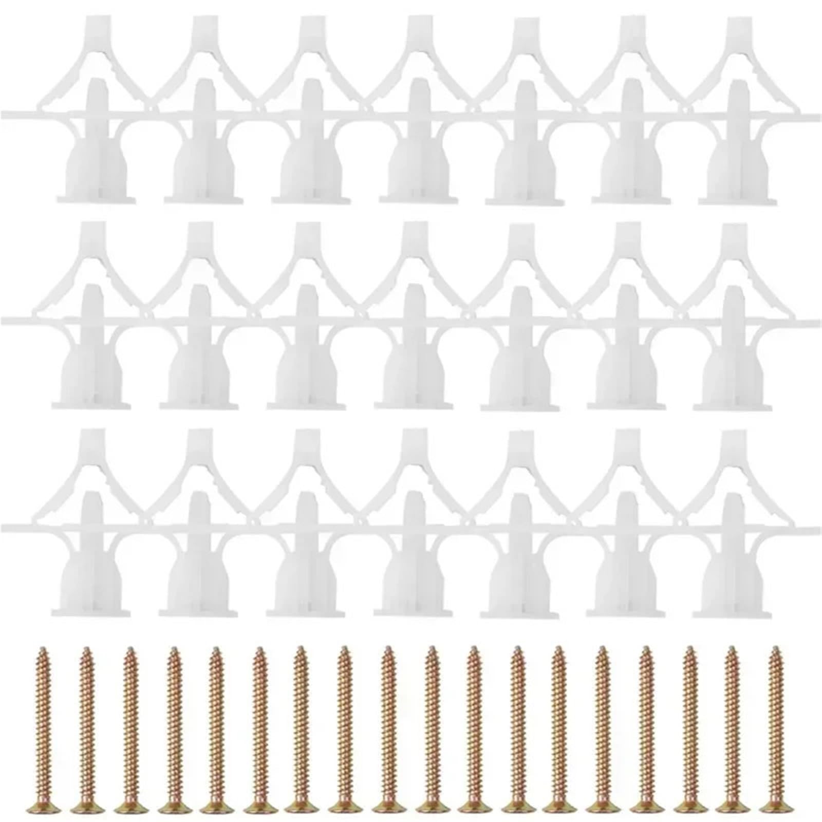 Yangshe A01 Plasterboard Hollow Wall Dowel Kit Airplane Pipe Anchors With Screws Drywall Fixings
