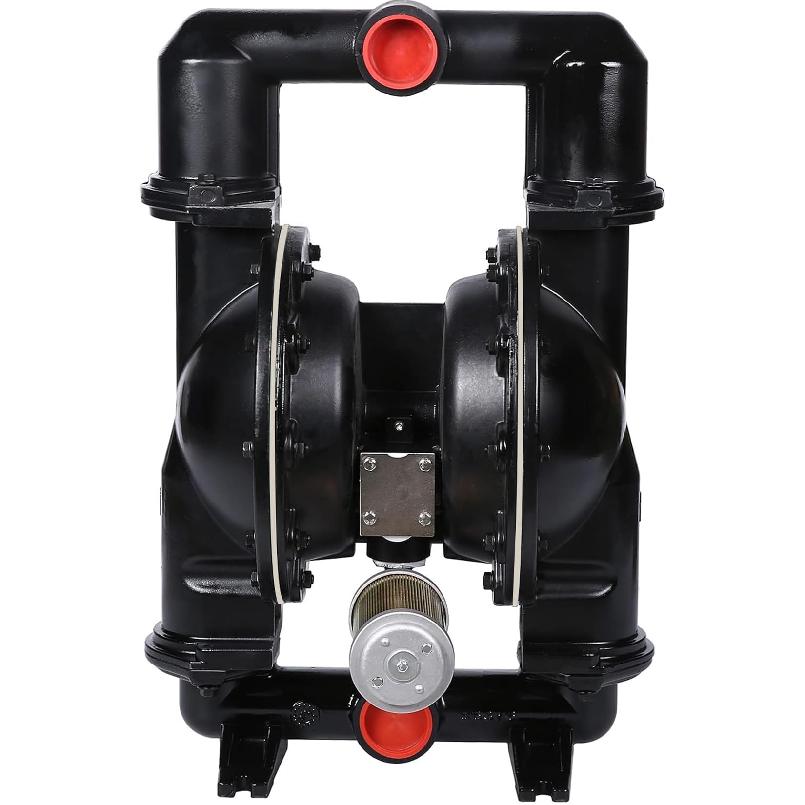Pneumatic double diaphragm pump 2 inch inlet/outlet 172 gpm Aluminium fluid delivery pump for chemical and industrial waste oil fuel up to 120 psi aluminum alloy (QBY4-50Al)