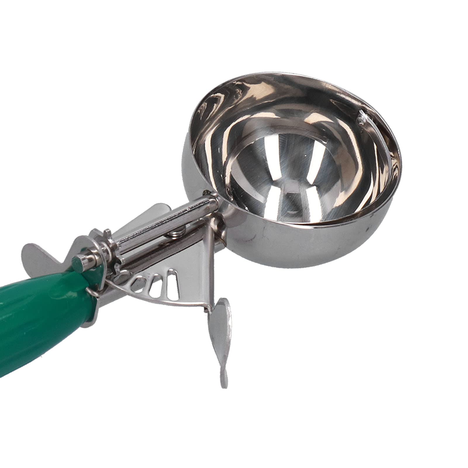 Paletta Per Gelato A Grilletto In Plastica – Verde-Grigio, 21 Cm, Ergonomica, Per Gelato, Yogurt E Frutta