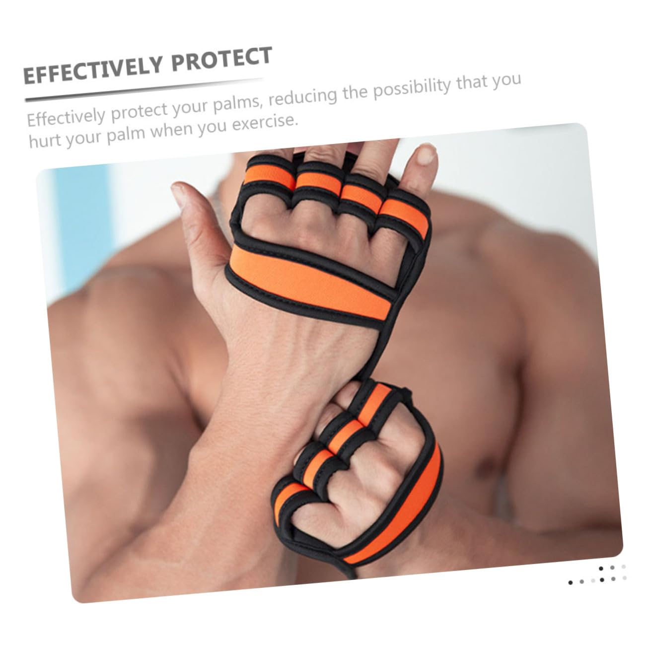 SUPVOX Guantes de Levantamiento de Pesas maquinas Gym Material Gimnasio Guantes de Entrenamiento para Mujer Hacer Ejercicio Hombre puños de Gimnasio de Peso Orange