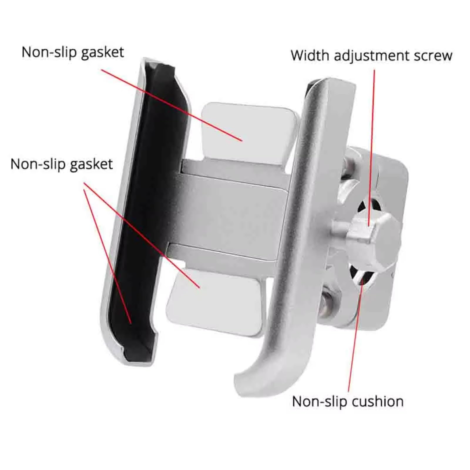 Supporto Per Telefono Moto Per ST1300 ABS Supporto Manubrio Cellulare Supporto GPS Accessori Moto(Handlebar Black)
