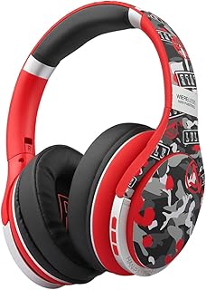 Hemobllo Fone De Ouvido Fone De Ouvido Esporte Fones De Ouvido PC Fone De Ouvido Baixo Fone De Ouvido Ajustável Fone De Ouvido Dobrável Fones De Ouvido PC Abs Vermelho Jogo Fone De Ouvido