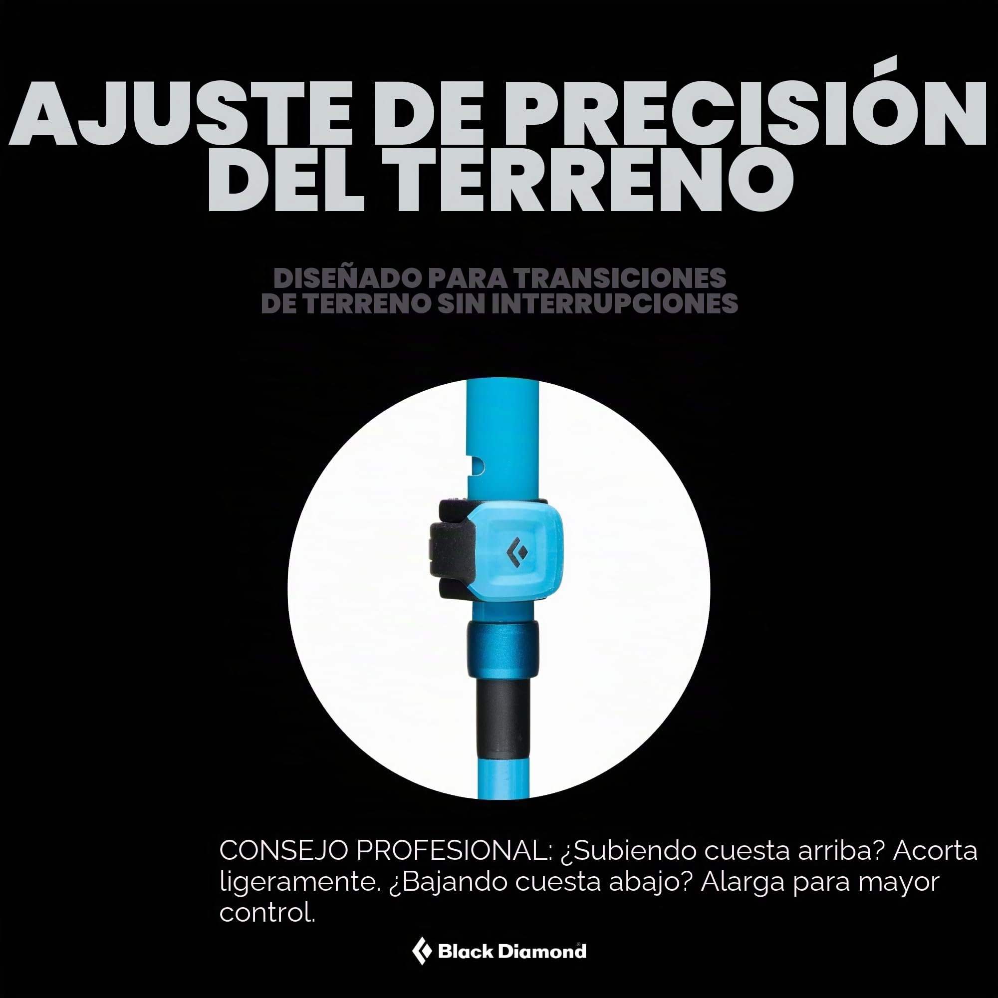 BLACK DIAMOND Distance Z - Bastones de senderismo (par), bastón Z plegable, senderismo