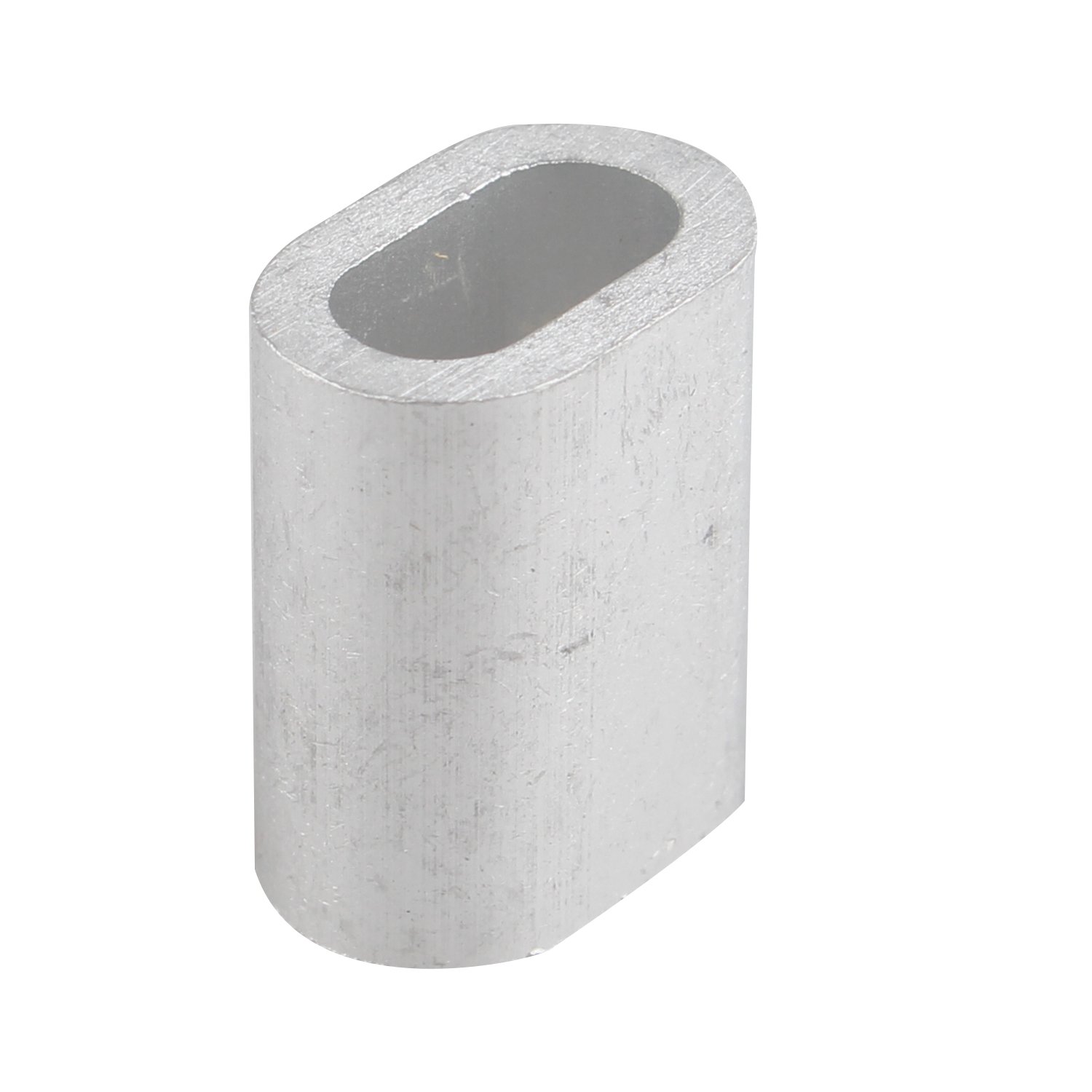 100 Morsetti In Alluminio Per Cavi Metallici - Crimpatura Ovale