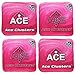 CornholeAce Ace Clusters | Pink (Set of 4 Bags) | ACE Pro Stamped | Cluster Pad Technology | Dual Sided Slick Stick All Weather | Professional Cornhole Bags