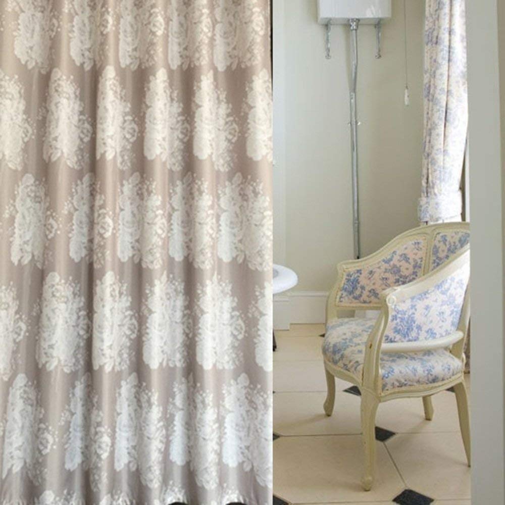 Mu Home - Cortina de ducha impermeable para baño, cortina de ducha, antimoho, cortinas de ducha de poliéster, cortinas de ducha más gruesas con muchos S