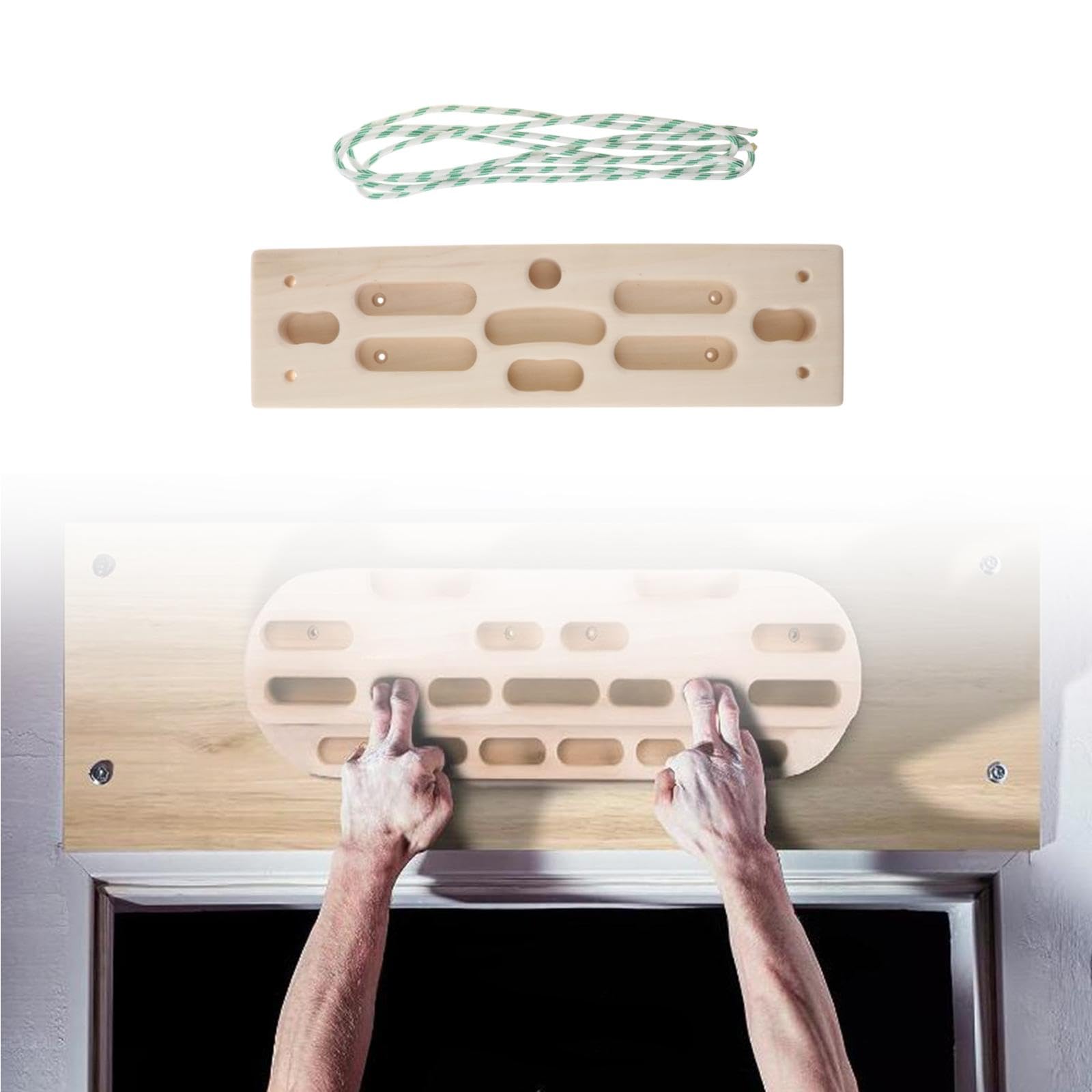 kowaku Rock Climbing Hanging Board,Portable Hanging Board,Pull Ups for Rock Climbing Holds,Enhance Finger Grip Strength for Climbing