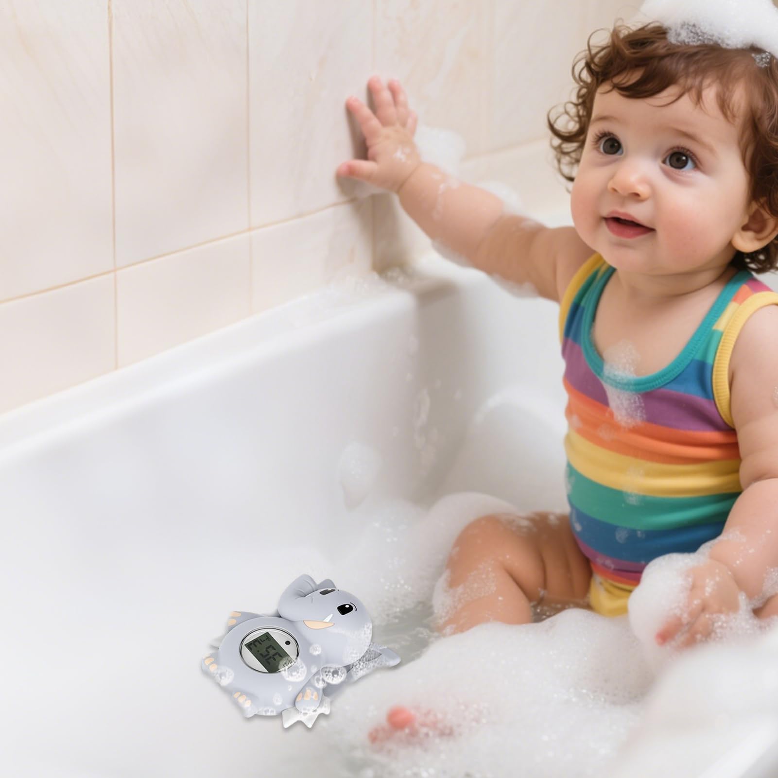 Temperatura Bagnetto Neonato LED Vasca per Bambino Doccia Piscina | Termometro Digitale Acqua Elefante per Bagnetto Neonato Nuoto Bambino Doccia Casa Esterno Piscina LED Temperatura Bagno Casa