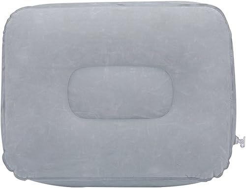 Miniatura 2 de Almohada inflable para reposapiés de viaje para avión, tren, automóvil, oficina, hogar, cama de apoyo de piernas de inflado rápido con bomba para