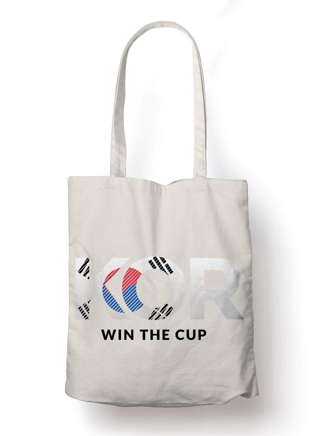 BLAK TEESouth Korea Will Win The World Cup Organic Cotton Reusable Shopping Bag Natural