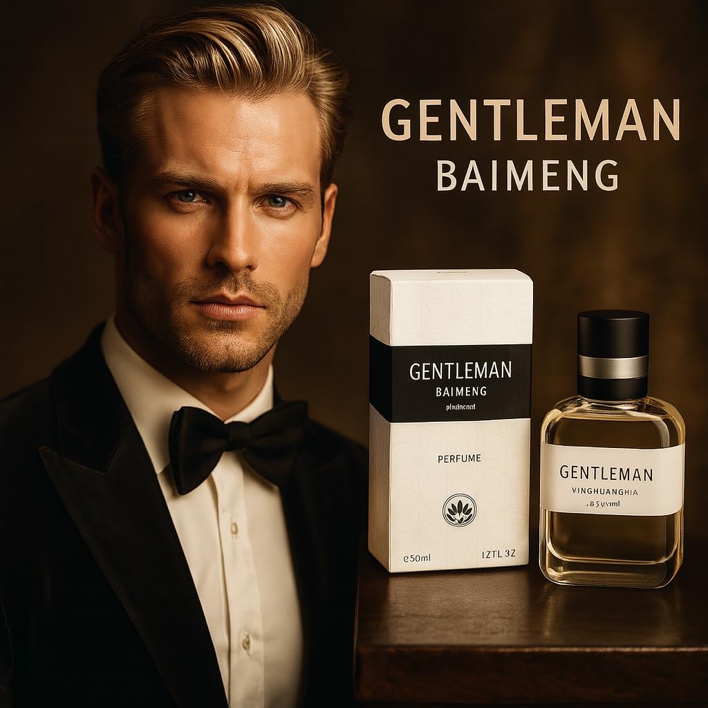 Men's Cologne, Long-Lasting Perfume for Gentlemen, Natural Spray, Bergamot Amber Tonka Bean Fragrance, 50ml/1.7 FL OZ - Image 3