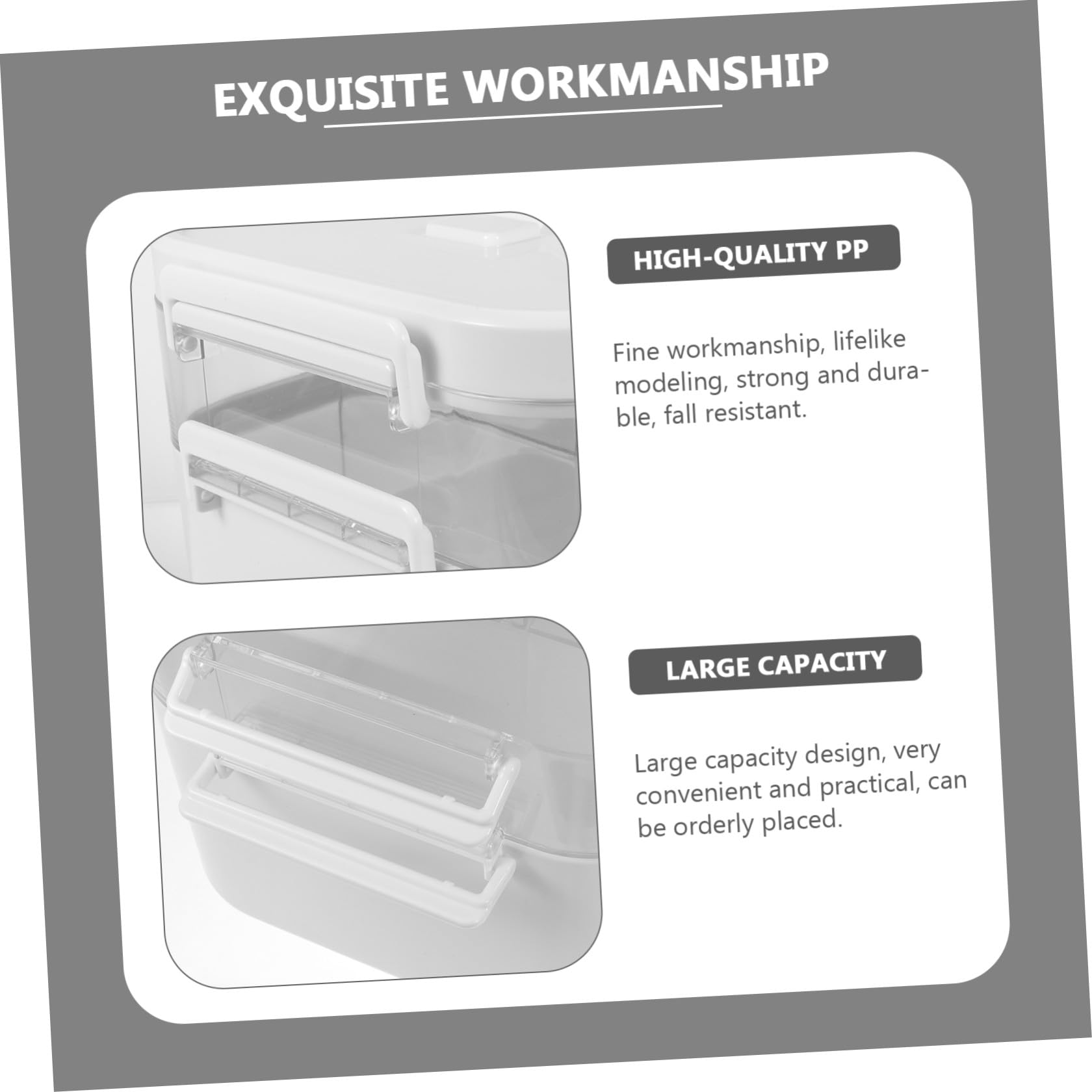 Scatola Porta Medicine Casa Capacità Contenitore Versatile per Farmaci Organizzatore per Ufficio e Casa Custodia Portatile Resistente e Durevole