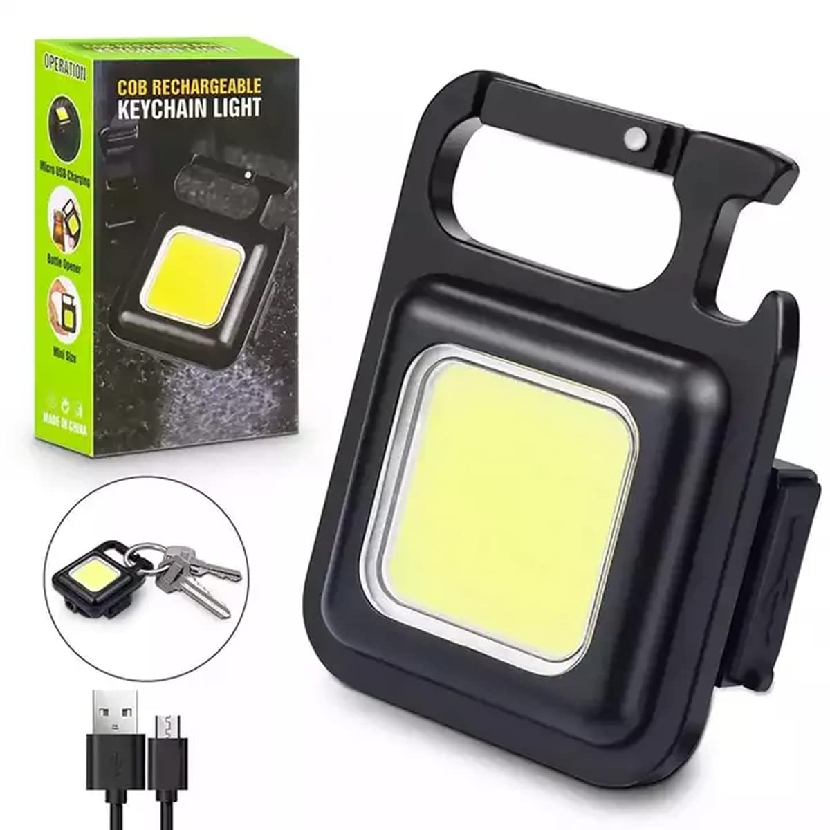 DEVICE OF URBAN INFOTECH Keychain Light LED COB Rechargeable Mini Flashlight with 4 Light Modes, Magnet Base, Bottle Opener Multi-Function Pocket Light for Walking & Camping Emergency Light (B0BTVY444T) Amazon Price History, Amazon Price Tracker