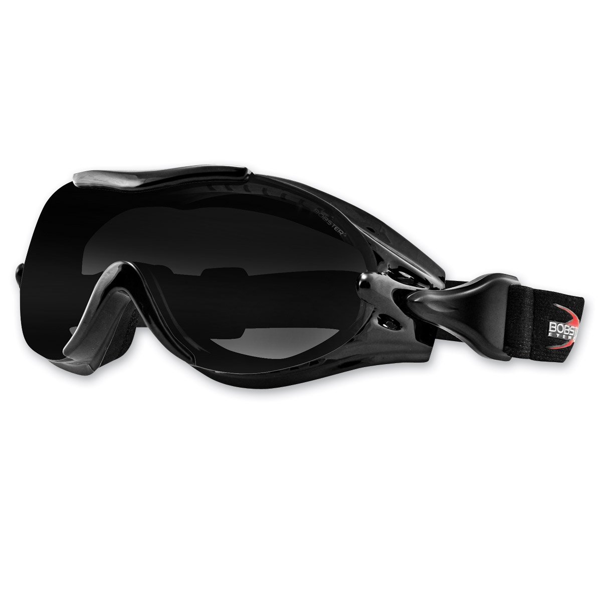 BobsterPhoenix OTG Windproof Motorcycle Goggle Goggles Black Dark Lens
