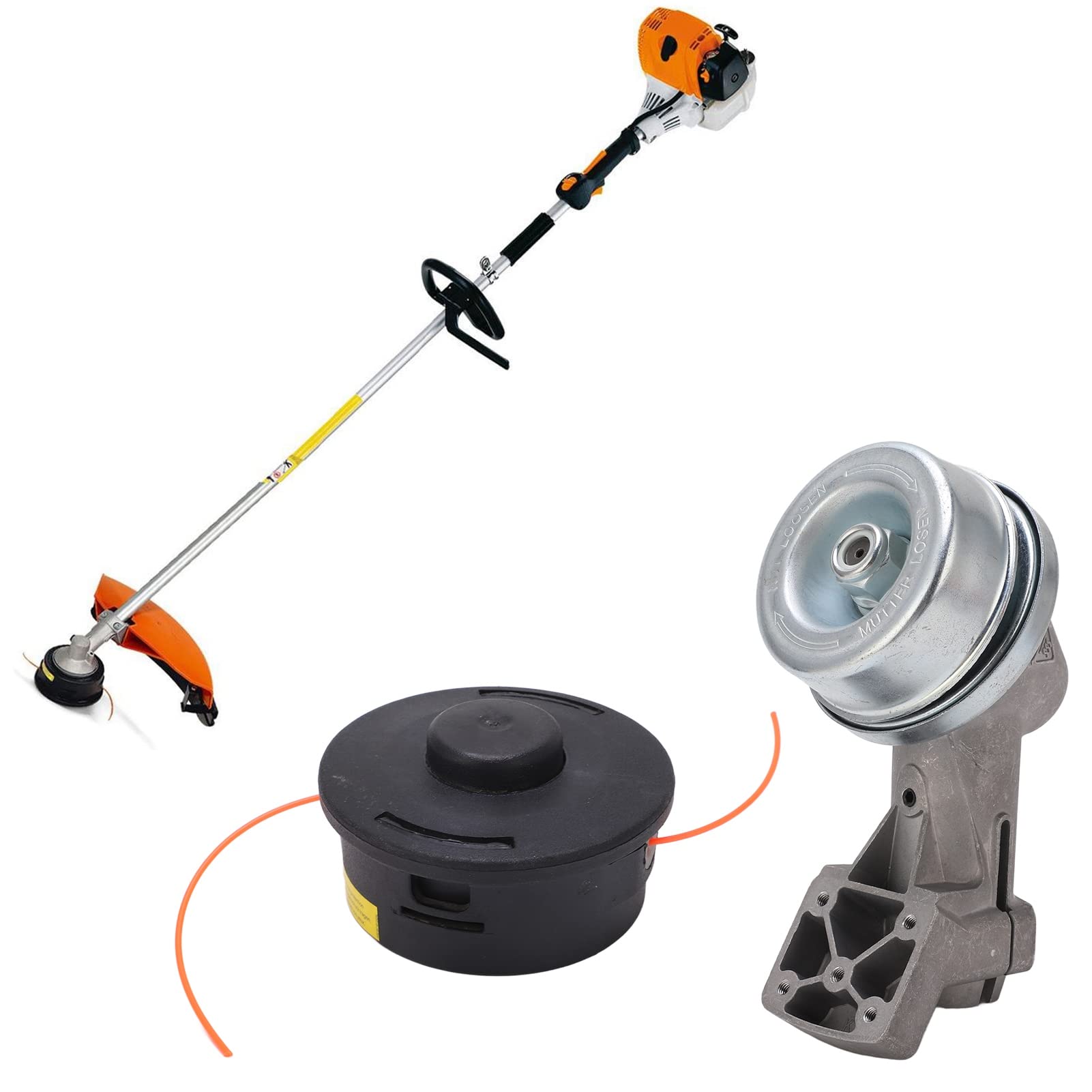 Acouto Testa della Scatola Ingranaggi Testa del Trimmer 4137 640 0100 per FS44 FS80 FS90 FS110 FS130 FS65 Trimmer della Scatola Ingranaggi del 4137 640 0100 Parti del FS44 FS80 Mer Head4137 640