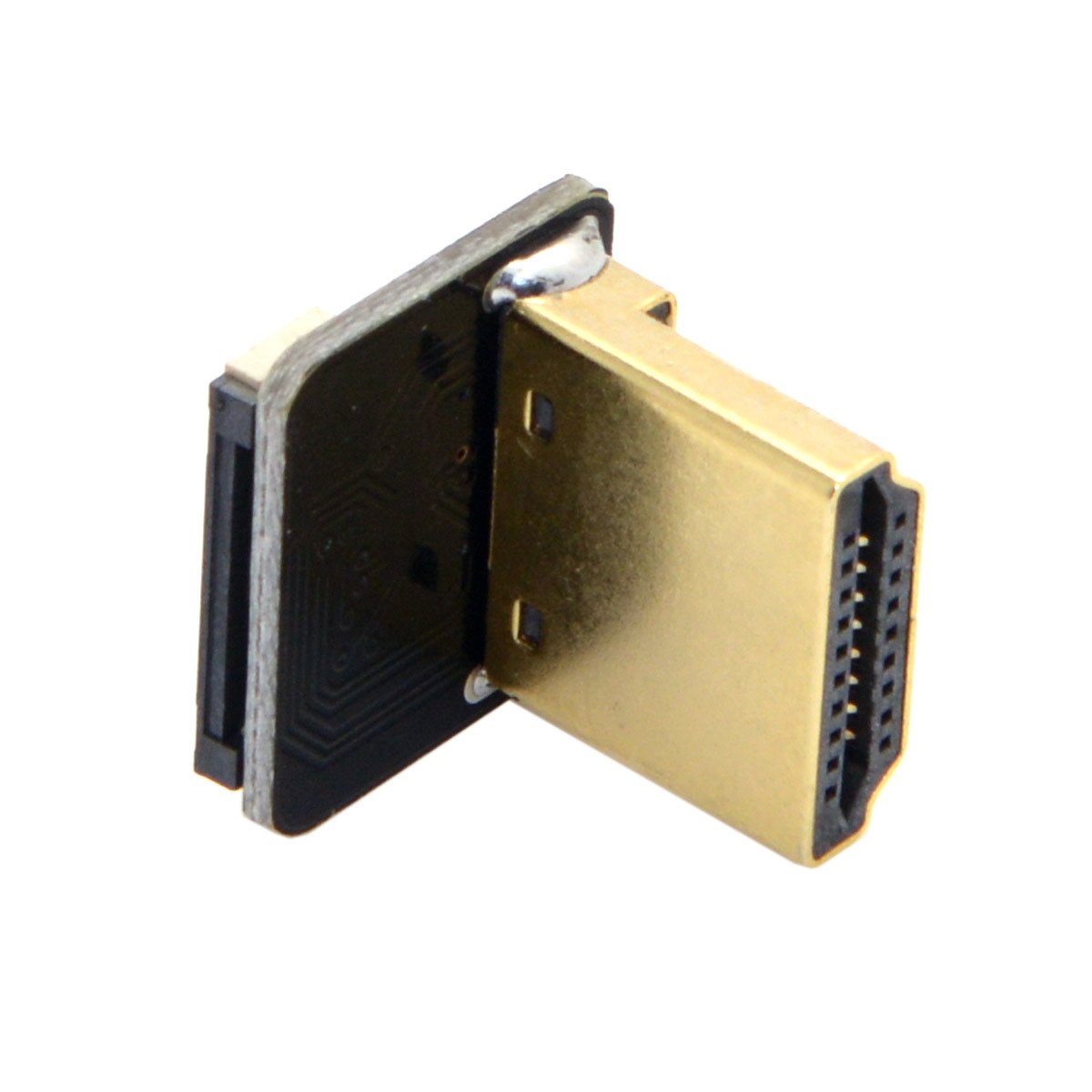 cablecc CYFPV HDMI Type A Male Connector Up Angled 90 Degree for FPV HDTV Multicopter Aerial Photography, Standard-HDMI Up-Angled