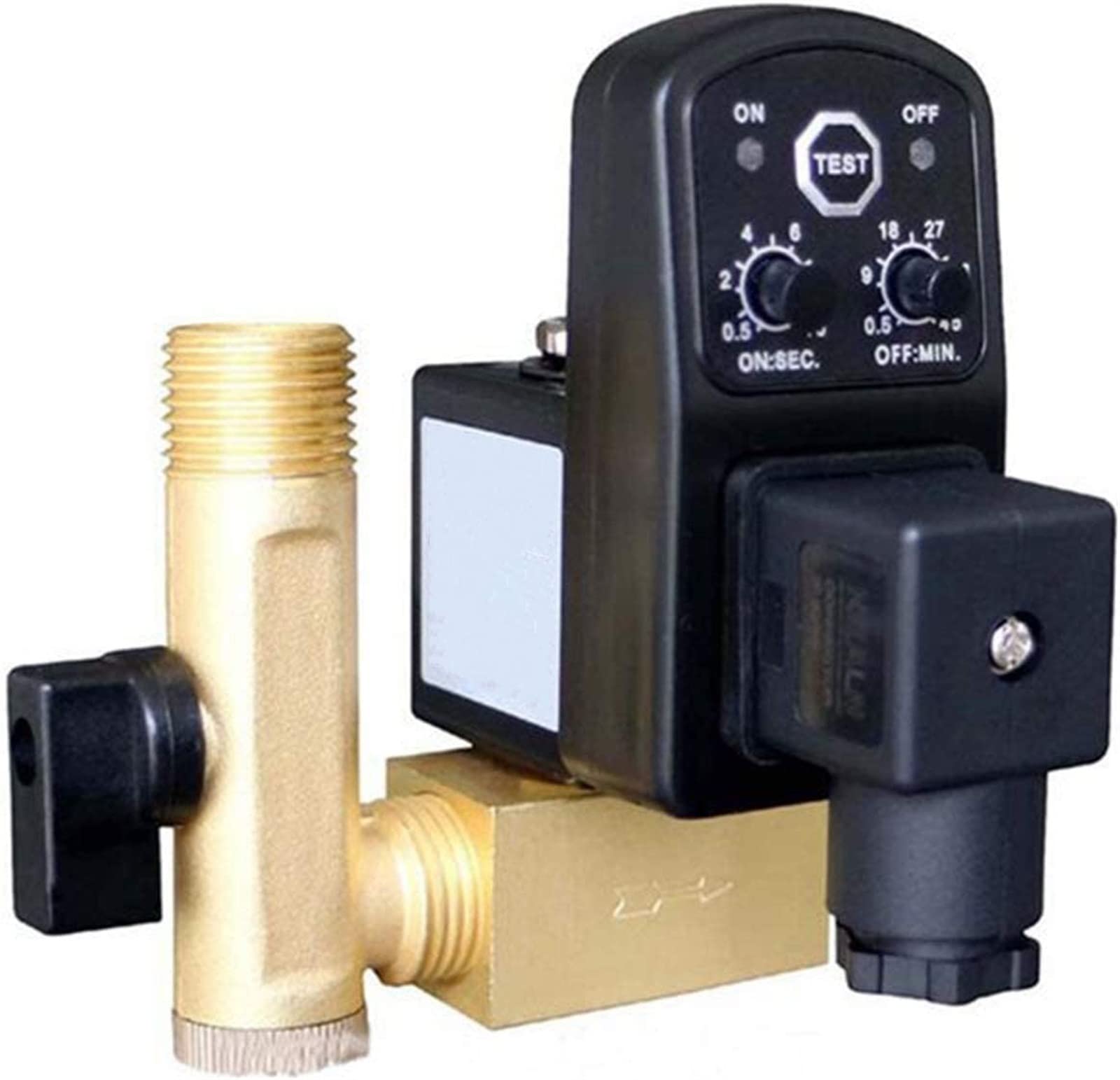 Elektroniczne zawory spustowe automatyczne 1/2 cala DN15 24 V 110 V 220 V 380 V Typ podzielony elektroniczny zbiornik gazu ze sprężonym powietrzem Opt-A użyteczny (5 V, zawór spustowy)