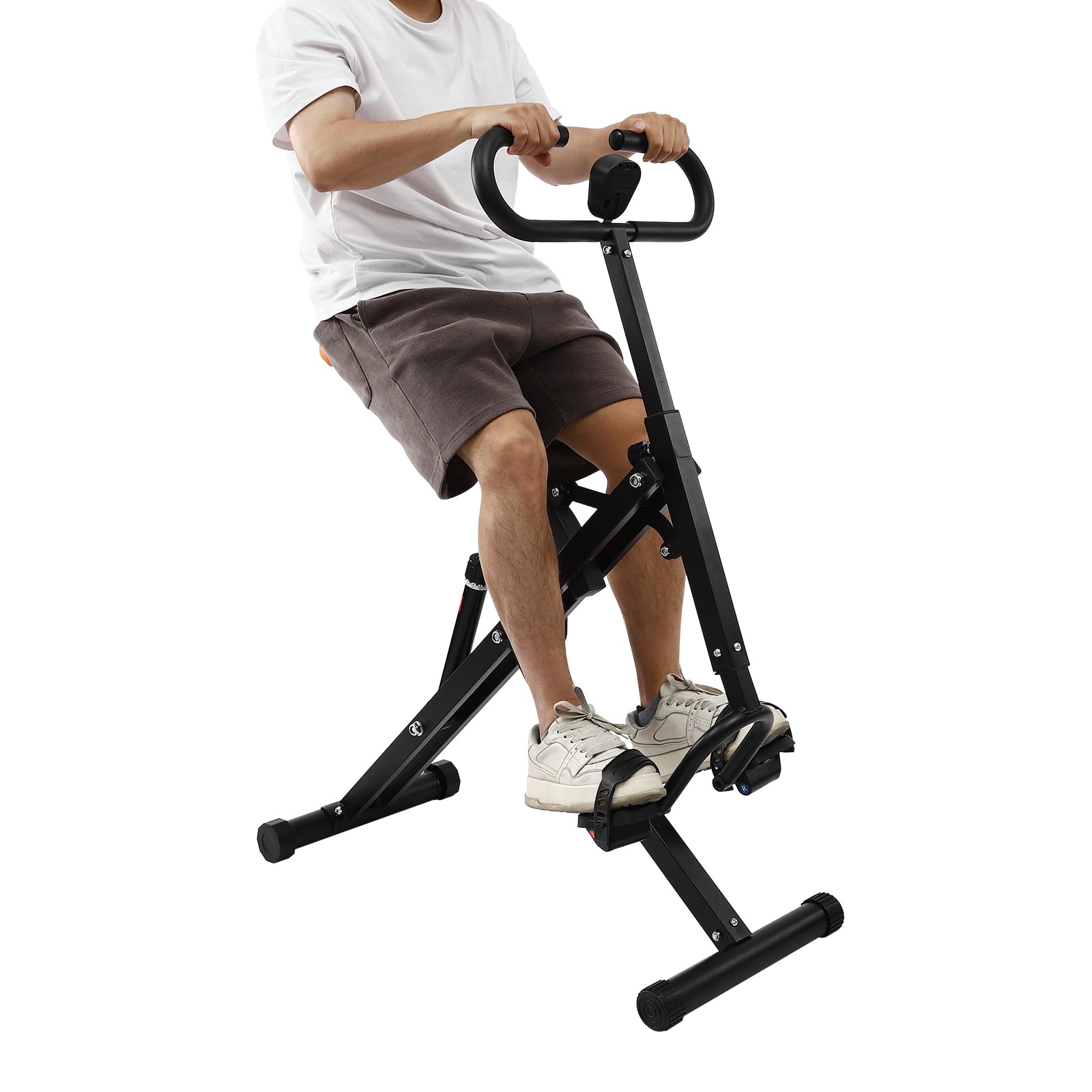 Squat Assist Trainer for Glutes Workout, Squat Exercise Equipment for Home Gym Fitness, Foldable Leg Machine Glute Trainer with Adjustable Resistance and LCD Display