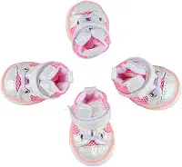 Generic Protetor de Pata de Cachorro, Sapatos de Sola Antiderrapante para Cachorro, Leve, Espessado e Elegante, Ajustável para Atividades Ao Ar Livre para Caminhadas