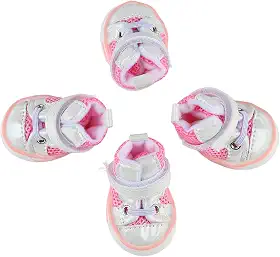 Generic Protetor de Pata de Cachorro, Sapatos de Sola Antiderrapante para Cachorro, Leve, Espessado e Elegante, Ajustável para Atividades Ao Ar Livre para Caminhadas