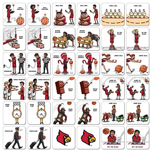Image of YouTheFan NCAA Officially-Licensed Memory Match Game - Humorous, Team-Specific, Original Hand-Drawn Artwork, Fun for the Whole Family, for Fans Young and Old